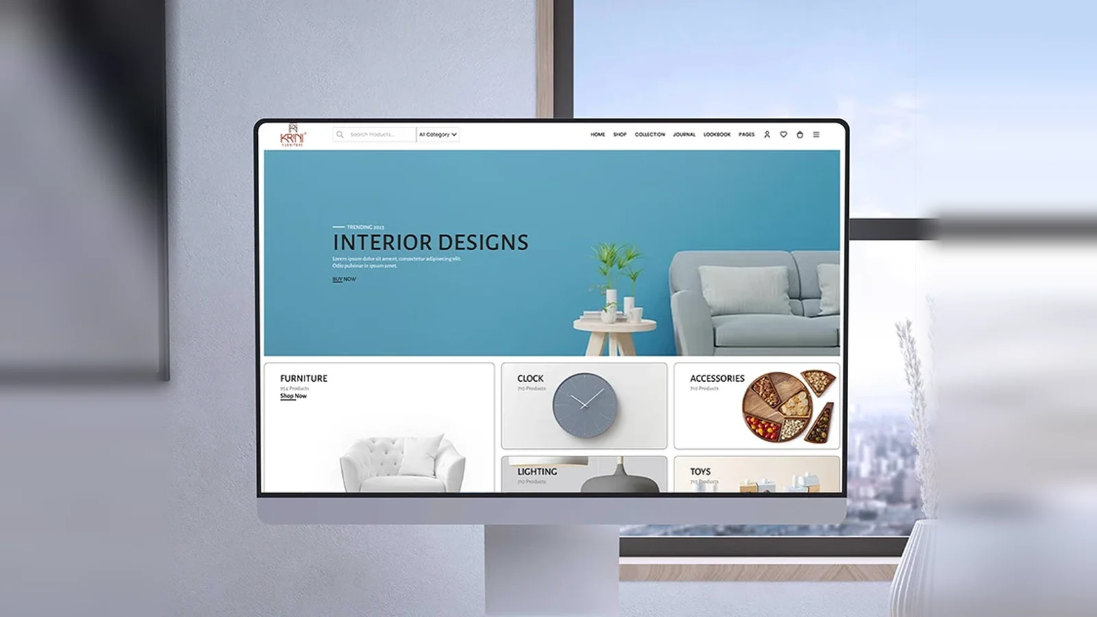 Krini Furniture: E-commerce website
