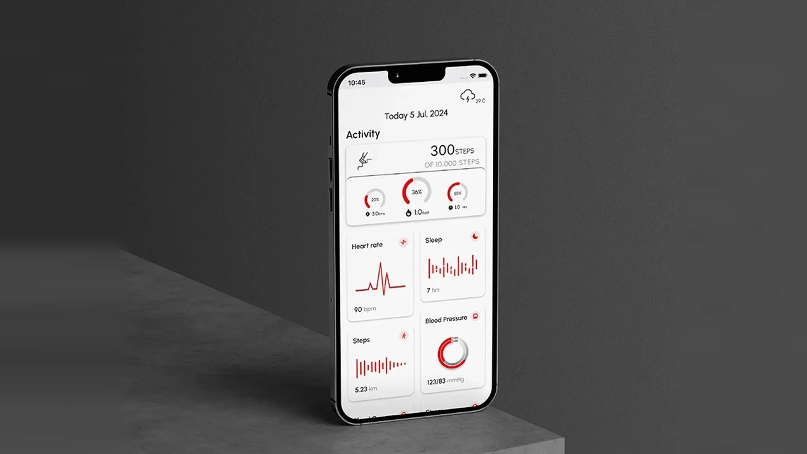 Pierre Cardin Fitness: Wearable fitness app